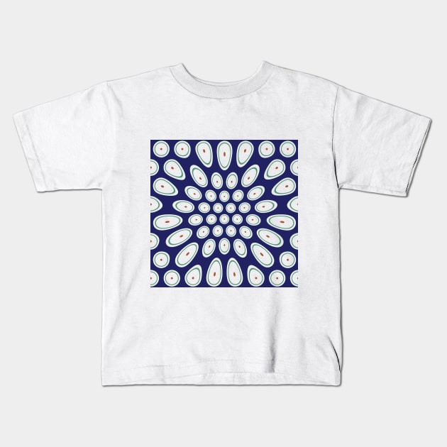 Polish Ceramika Bolesławiec Style traditional seamless pattern Kids T-Shirt by MashaVed